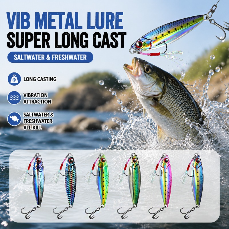 Fishing Lure Blade Bait - Umpan Pancing Logam 3D Print VIB,
