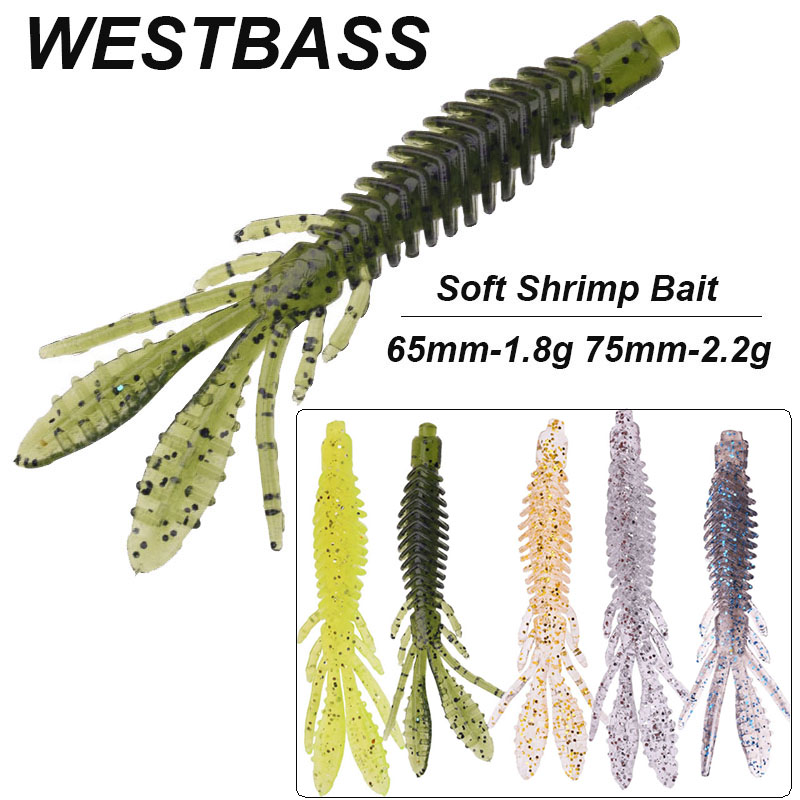Fishing Lure Swimbait - WESTBASS 5 Buah Umpan Larva Lembut