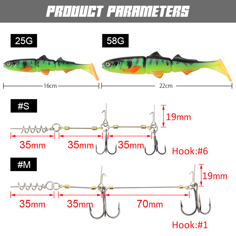 Sistem Kail Rig Spinpoler Pike - Fishing Lure Jerkbait ulasan dan harga