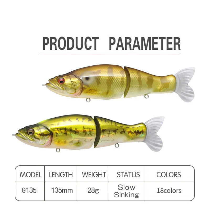 Umpan Pancing Swimbait 135mm 3 - Fishing Lure Jerkbait ulasan dan harga