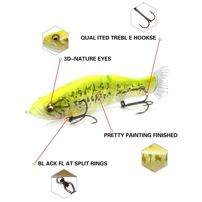 Umpan Pancing Swimbait 135mm 3 - Fishing Lure Jerkbait ulasan dan harga